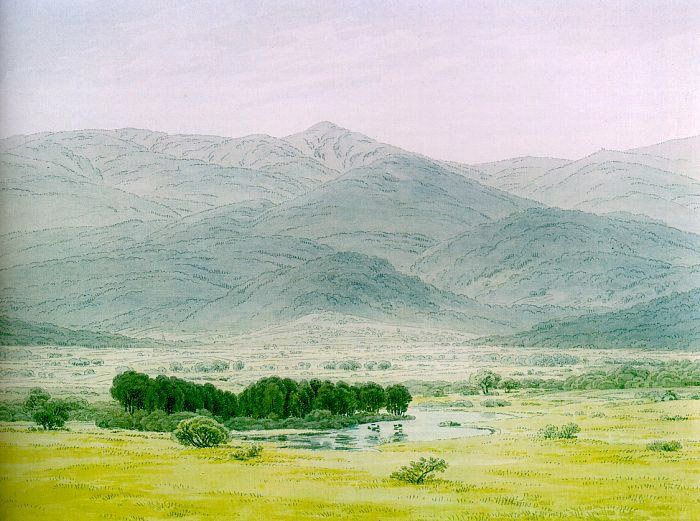 Caspar David Friedrich Landscape in the Riesengebirge